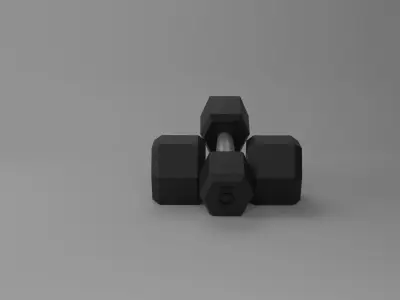 Weights dumbbell 3D model