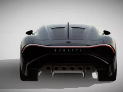 Bugatti la voiture noire 3D model purchase