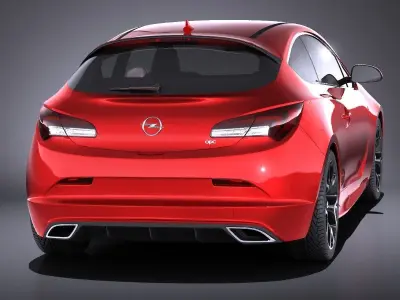 Opel Astra OPC 2015 VRAY 3D model
