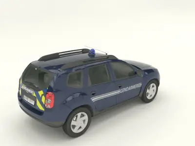 Gendarmerie Dacia Duster 3D model