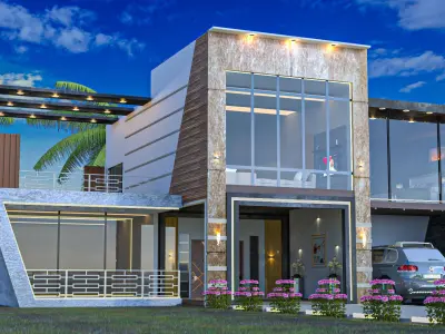 Exterior Villa Design 3D model