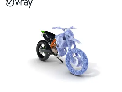 Offroad Motorcycle D Model Pack with HighQuality Textures Low-poly 3D model