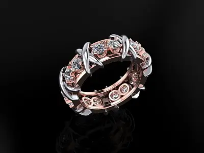 Tiffany Ring 3D print model 3