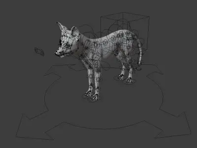 Fox Animal Low-poly 3D model buy