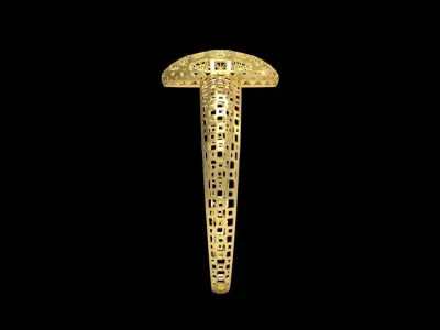 Fusion Gold Wristband RABBW06 3D print model