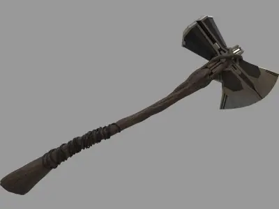 REALISTIC AXE STORMBREAKER THOR - HI AND  3D model