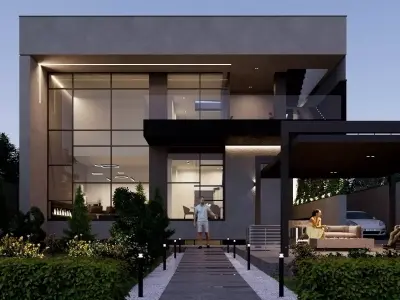Modern Villa No-1 3D model