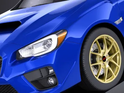 Subaru Impreza WRX STI 2015 VRAY 3D model