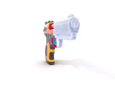 Vivid Neon Blaster model pack Low-poly 3D model