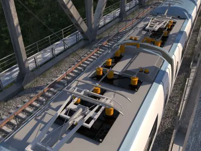 High-speed Electric Train Siemens Velaro AVE Renfe Spain  3D model