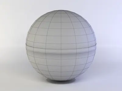 Table Tennis Ball Low-poly 3D model