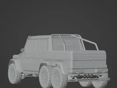 Jeep vehicle Low-poly 3D model