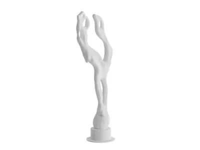 The Embrace of Time Sculpture 3D model