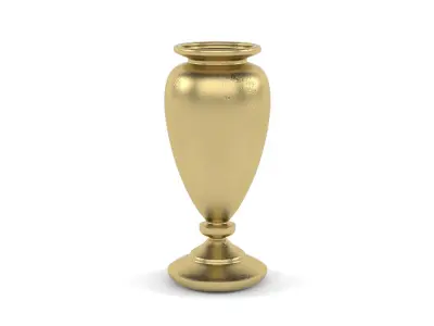 Antique Golden Vase 3D model purchase