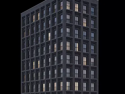Modern building 6 3D model