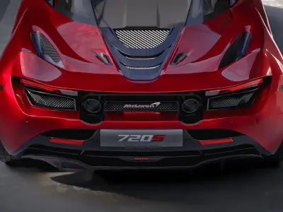 McLaren 720s Low-poly 3D model