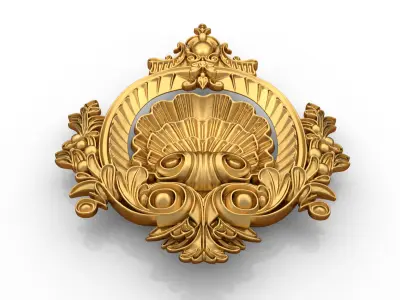 carved classic decorative ornament cnc 3d printing stl 03 3D model