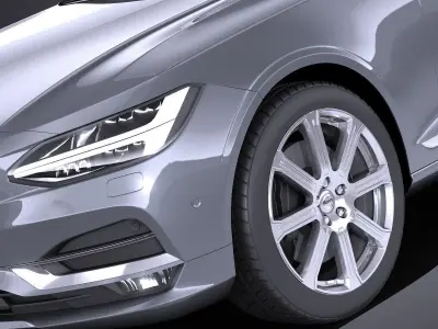 Volvo V90 Estate 2017 VRAY 3D model