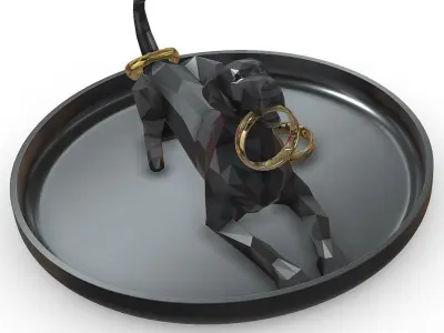 Great Dane ring holder   3D print model