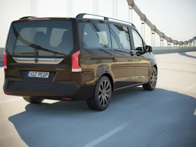 German luxury passenger van 3D model