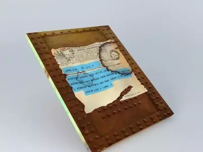 TITANIC 1st Telegram of Disaster Free 3D model