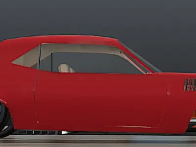 1971 Plymouth HEMI Cuda - High Poly 3D model