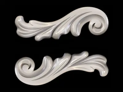 Classic carved 080 3D model