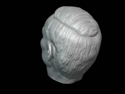 Vladimir Putin Head detailed 3D printable 3D print model