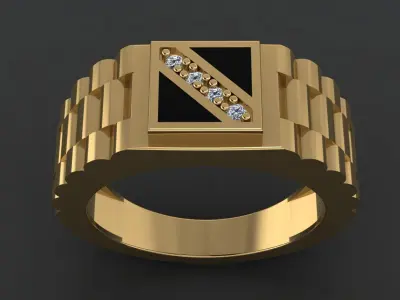 Glamira men ring 3D print model