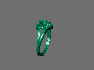 Women Ring Plain Ring Ready STL 3DM Models Womens Rings 3D print model 43