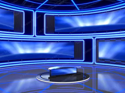 Virtual studio 3D model