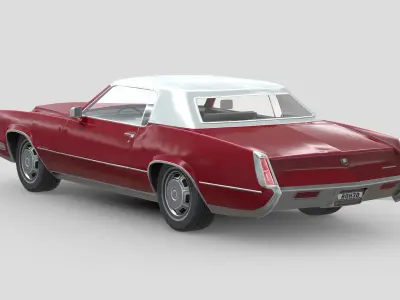 Cadillac Eldorado Fleetwood 1967 Low-poly 3D model