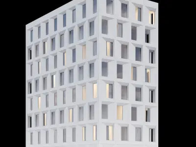 Modern building 4 3D model
