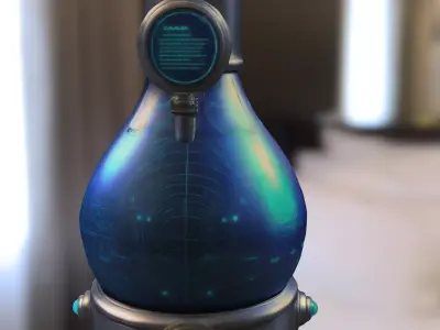 Sci-Fi Tech Elixir Low-poly 3D model