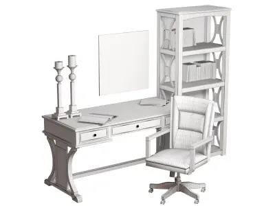 Set for the cabinet DEVRIK furniture from Ashley 3D model