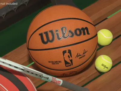 NBA Official Game Basketball Ball 3D model
