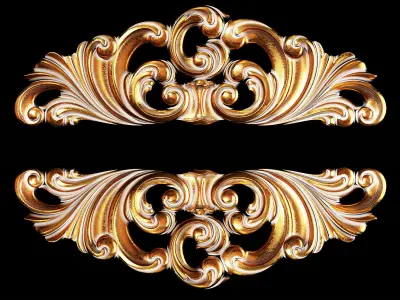 Classic carved 020 3D model