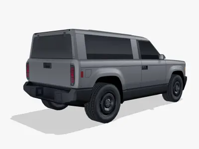 Slate SUV 2027 Low-poly 3D model
