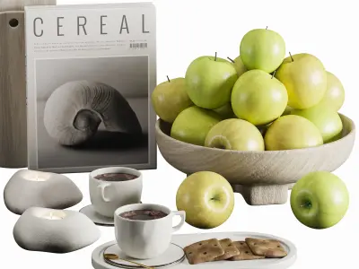 kitchen accessories 01 3D model