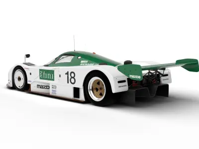 Mazda 787B Efini Racing 1991 3d model 3D model