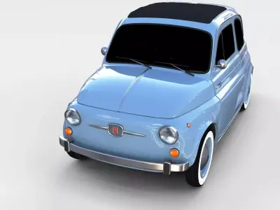 Fiat 500 Nuova 1957 rev 3D model