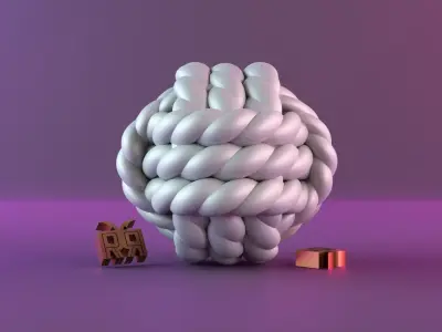 Wool candle 3D print model