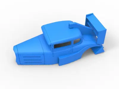 Shell of Hot rod Version 2 Scale 1 to 25 3D print model