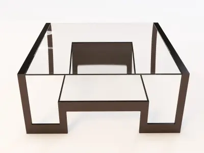 Bolier Modern Luxury Metal Cocktail Table 93018 3D model