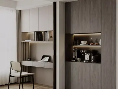  modern studio 3D model