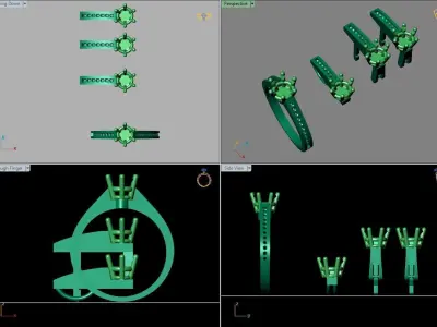 Ring Earring Pendant STL Ready For Print 3D print model