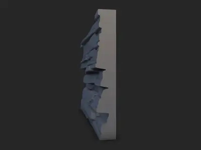 Rock Wall 42 3D model