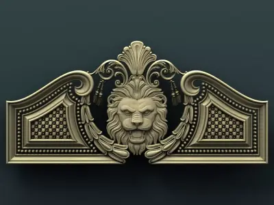 Classic Carved Bed 3D print model