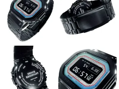 Digital Smart Wrist Watch 3D model