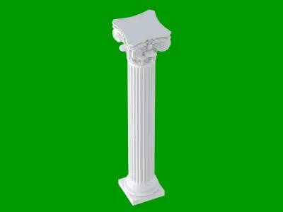 Modern Composite Column 3D model